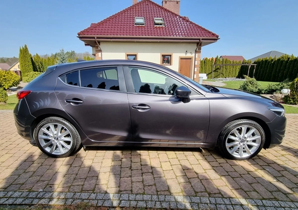 Mazda 3 cena 77500 przebieg: 58100, rok produkcji 2018 z Rabka-Zdrój małe 121